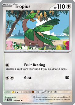 Tropius, Journey Together #123, Pokémon TCG card