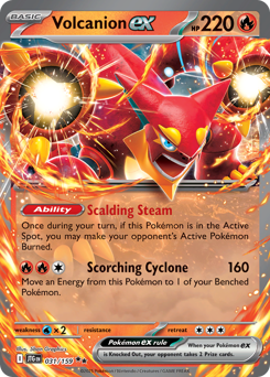 Volcanion ex, Journey Together #31, Pokémon TCG card