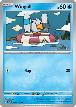Wingull, Journey Together #38, Pokémon TCG card
