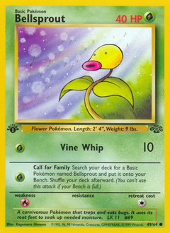 Bellsprout, Jungle #49, Pokémon TCG card