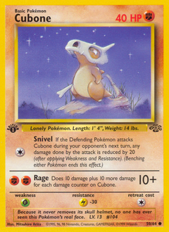 Cubone, Jungle #50, Pokémon TCG card