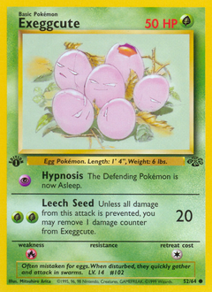 Exeggcute, Jungle #52, Pokémon TCG card