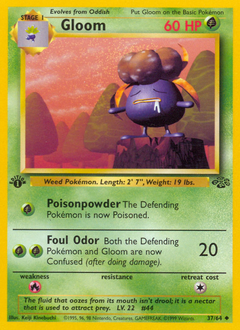 Gloom, Jungle #37, Pokémon TCG card