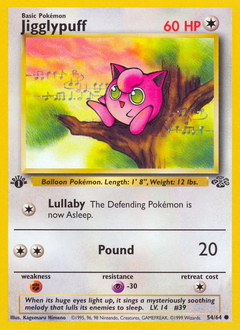 Jigglypuff, Jungle #54, Pokémon TCG card