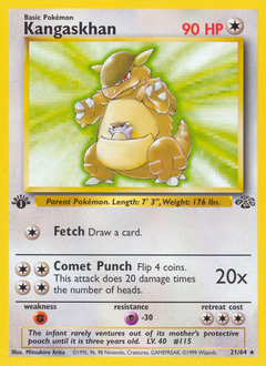 Kangaskhan, Jungle #21, Pokémon TCG card