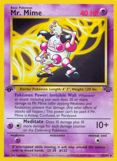 Mr. Mime, Jungle #22, Pokémon TCG card