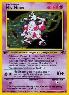 Mr. Mime, Jungle #6, Pokémon TCG card