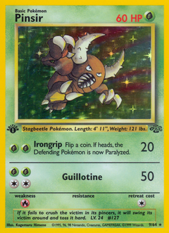 Pinsir, Jungle #9, Pokémon TCG card