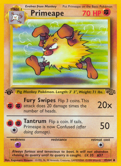 Primeape, Jungle #43, Pokémon TCG card