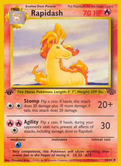 Rapidash, Jungle #44, Pokémon TCG card