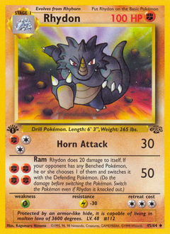Rhydon, Jungle #45, Pokémon TCG card