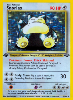 Snorlax, Jungle #11, Pokémon TCG card
