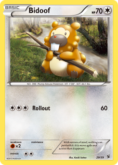 Bidoof, Kalos Starter Set #29, Pokémon TCG card