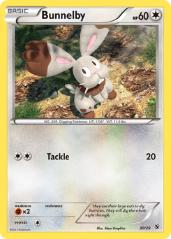 Bunnelby, Kalos Starter Set #30, Pokémon TCG card