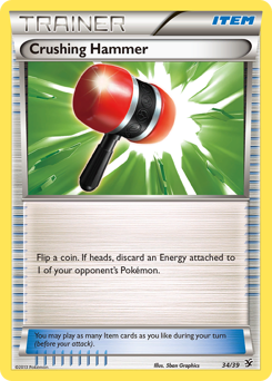 Crushing Hammer, Kalos Starter Set #34, Pokémon TCG card