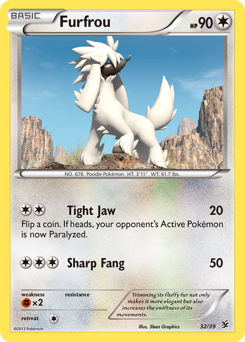 Furfrou, Kalos Starter Set #32, Pokémon TCG card