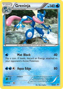 Greninja, Kalos Starter Set #14, Pokémon TCG card