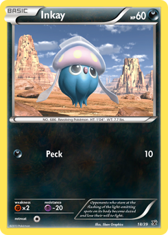 Inkay, Kalos Starter Set #18, Pokémon TCG card