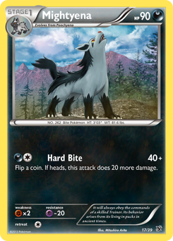 Mightyena, Kalos Starter Set #17, Pokémon TCG card
