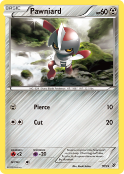 Pawniard, Kalos Starter Set #19, Pokémon TCG card