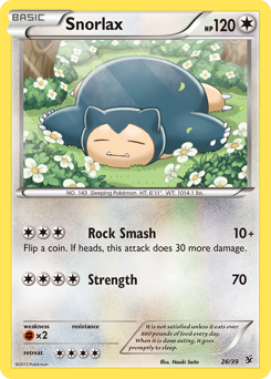 Snorlax, Kalos Starter Set #26, Pokémon TCG card