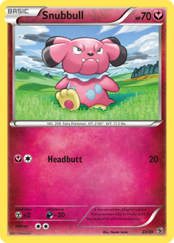 Snubbull, Kalos Starter Set #22, Pokémon TCG card