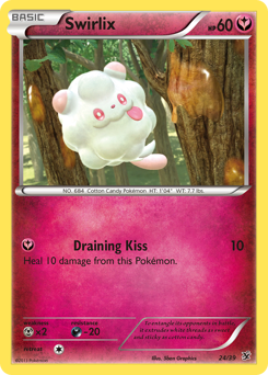 Swirlix, Kalos Starter Set #24, Pokémon TCG card