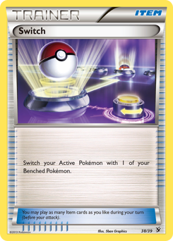 Switch, Kalos Starter Set #38, Pokémon TCG card