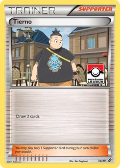 Tierno, Kalos Starter Set #39, Pokémon TCG card