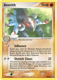 Anorith, Legend Maker #29, Pokémon TCG card