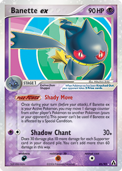 Banette ex, Legend Maker #85, Pokémon TCG card