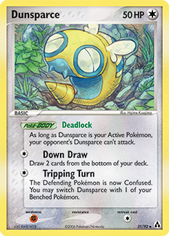 Dunsparce, Legend Maker #31, Pokémon TCG card