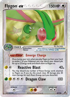 Flygon ex, Legend Maker #87, Pokémon TCG card