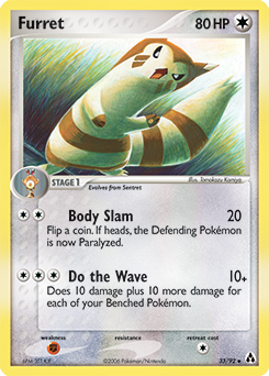 Furret, Legend Maker #33, Pokémon TCG card