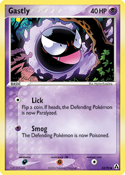 Gastly, Legend Maker #52, Pokémon TCG card