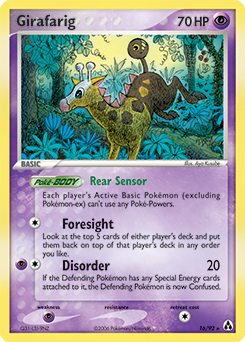 Girafarig, Legend Maker #16, Pokémon TCG card