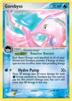 Gorebyss, Legend Maker #17, Pokémon TCG card