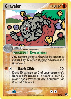 Graveler, Legend Maker #34, Pokémon TCG card