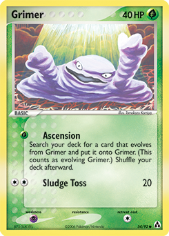 Grimer, Legend Maker #54, Pokémon TCG card