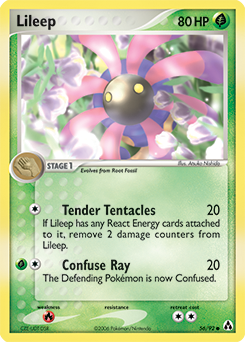 Lileep, Legend Maker #56, Pokémon TCG card