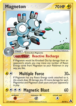 Magneton, Legend Maker #22, Pokémon TCG card