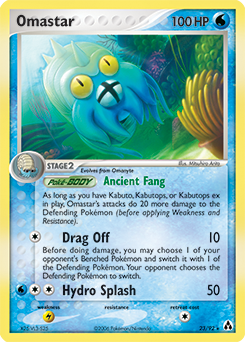 Omastar, Legend Maker #23, Pokémon TCG card