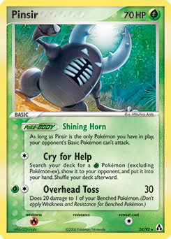 Pinsir, Legend Maker #24, Pokémon TCG card