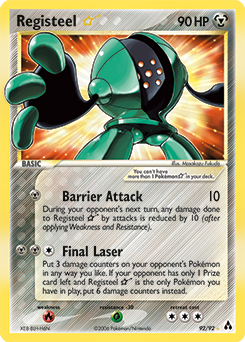 Registeel ★, Legend Maker #92, Pokémon TCG card