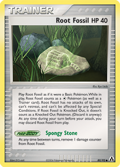Root Fossil, Legend Maker #80, Pokémon TCG card