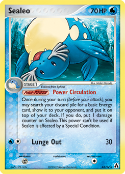 Sealeo, Legend Maker #43, Pokémon TCG card