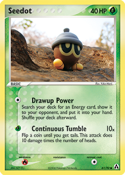 Seedot, Legend Maker #61, Pokémon TCG card