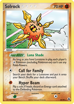 Solrock, Legend Maker #25, Pokémon TCG card