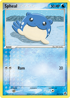 Spheal, Legend Maker #65, Pokémon TCG card