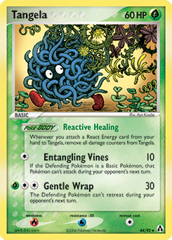 Tangela, Legend Maker #44, Pokémon TCG card